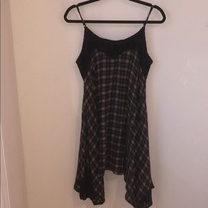 Blu Pepper Flannel and Lace Dress